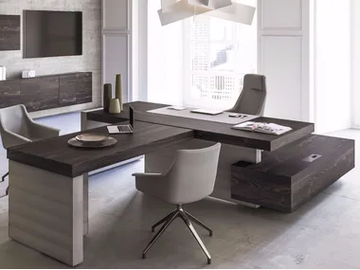 JERA - Sectional office desk with shelves by Las Mobili - view 2